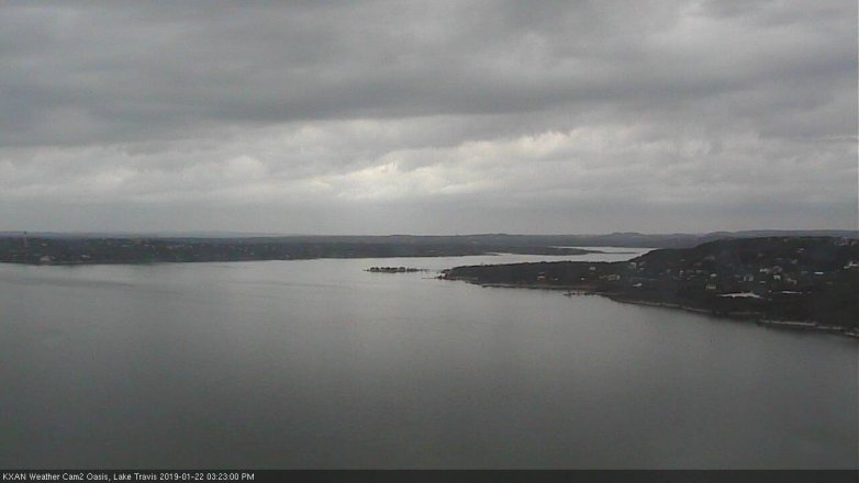 Lake Travis webcam, January 22, 2019 2:25 PM CT