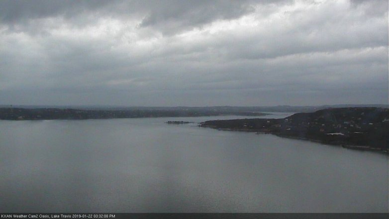 Lake Travis webcam, January 22, 2019 2:35 PM CT