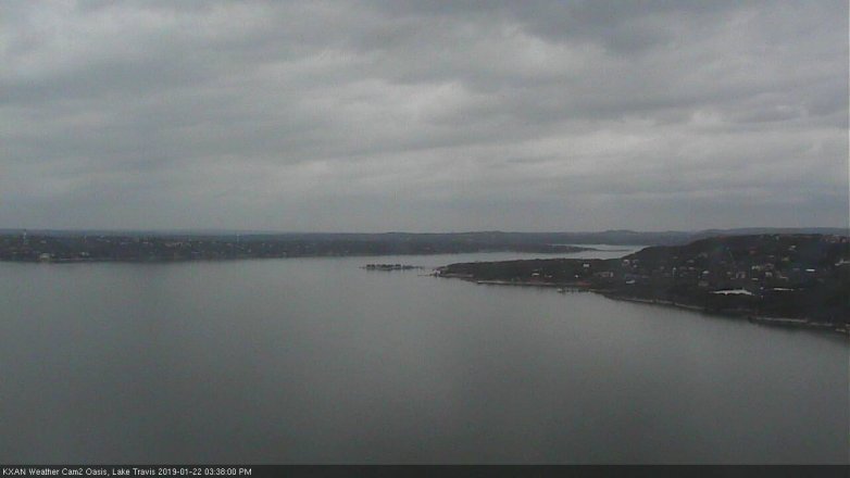 Lake Travis webcam, January 22, 2019 2:40 PM CT