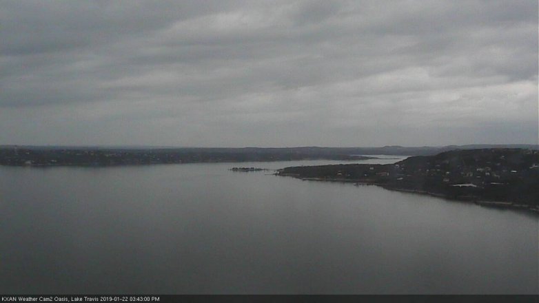 Lake Travis webcam, January 22, 2019 2:45 PM CT
