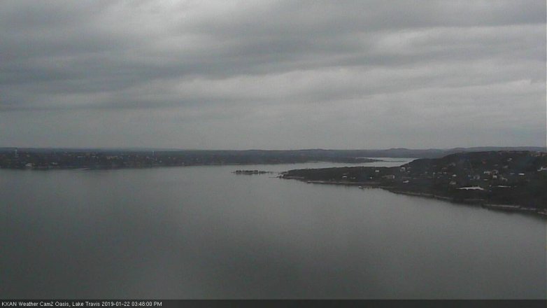 Lake Travis webcam, January 22, 2019 2:50 PM CT