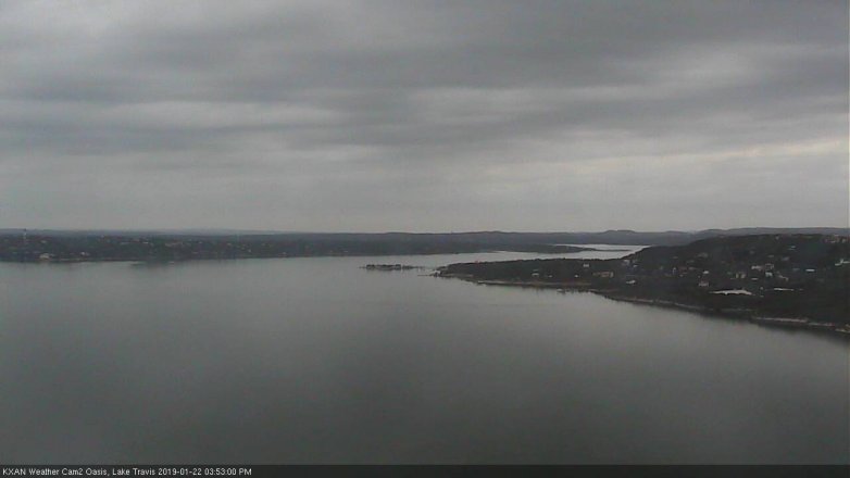 Lake Travis webcam, January 22, 2019 2:55 PM CT