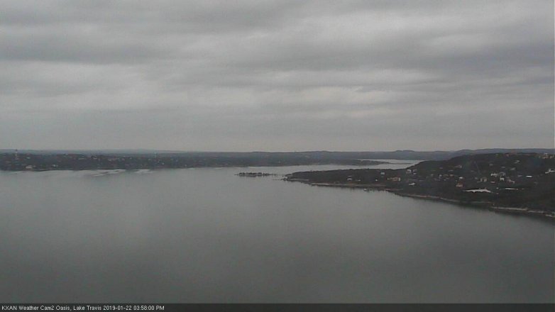 Lake Travis webcam, January 22, 2019 3:00 PM CT