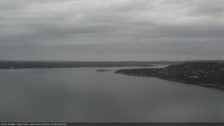 Lake Travis webcam, January 22, 2019 3:05 PM CT
