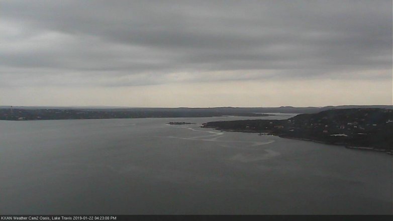 Lake Travis webcam, January 22, 2019 3:25 PM CT