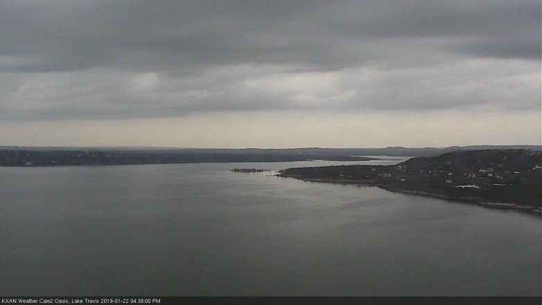 Lake Travis webcam, January 22, 2019 3:40 PM CT
