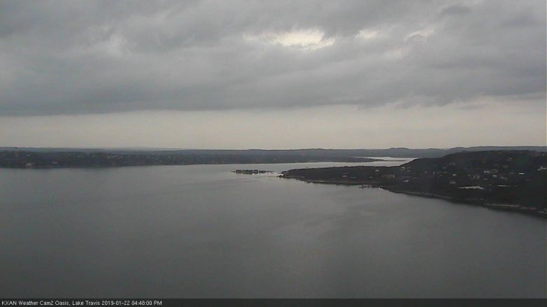 Lake Travis webcam, January 22, 2019 3:50 PM CT