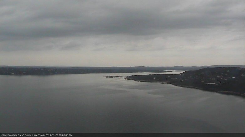 Lake Travis webcam, January 22, 2019 4:05 PM CT