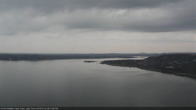 Lake Travis webcam, January 22, 2019 4:15 PM CT