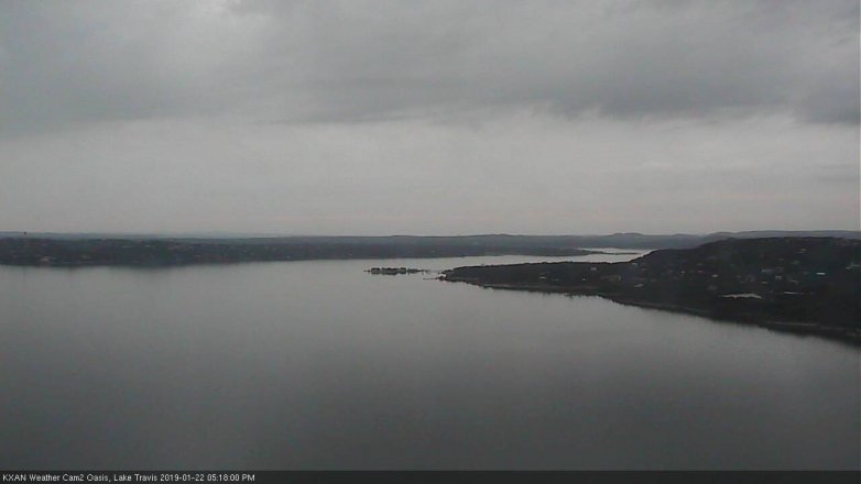 Lake Travis webcam, January 22, 2019 4:20 PM CT