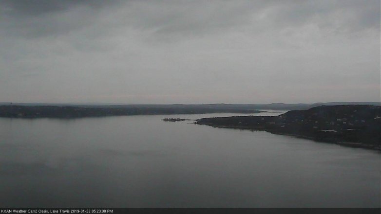 Lake Travis webcam, January 22, 2019 4:25 PM CT