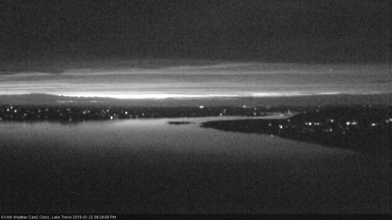 Lake Travis webcam, January 22, 2019 5:30 PM CT