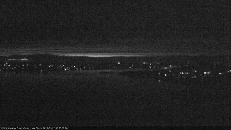 Lake Travis webcam, January 22, 2019 5:40 PM CT
