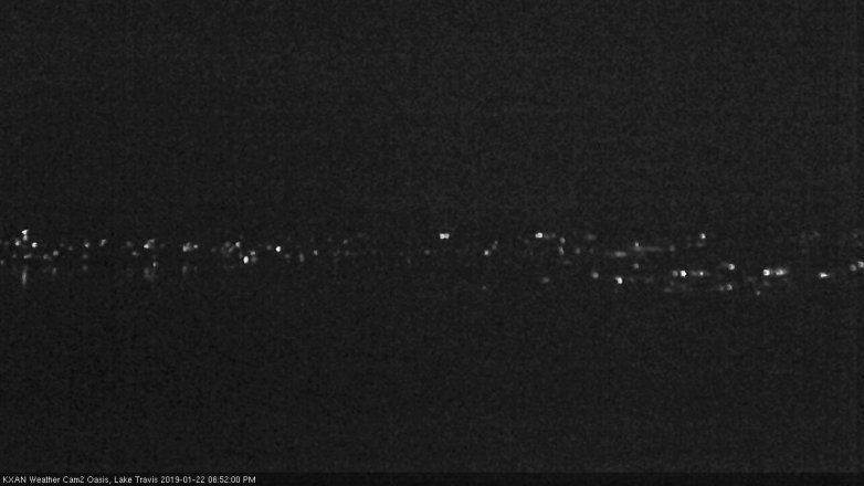 Lake Travis webcam, January 22, 2019 5:55 PM CT