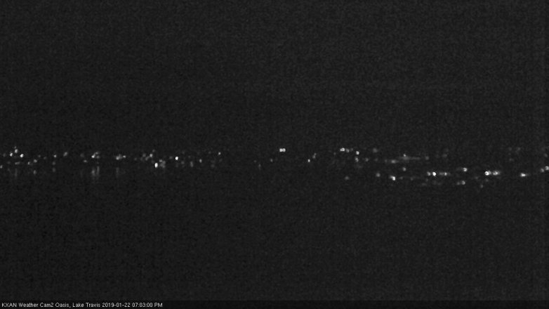 Lake Travis webcam, January 22, 2019 6:05 PM CT