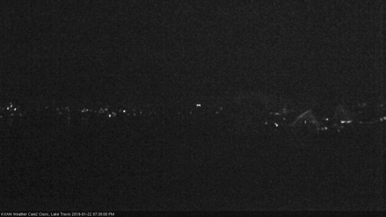 Lake Travis webcam, January 22, 2019 6:40 PM CT