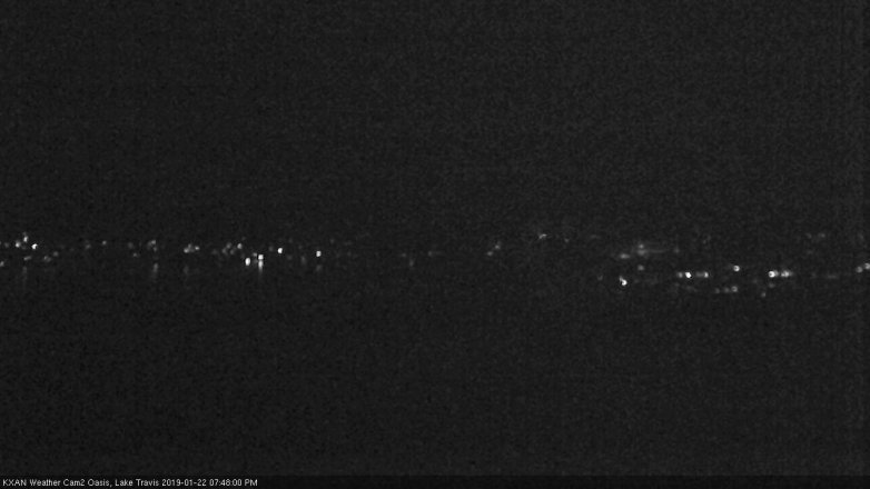 Lake Travis webcam, January 22, 2019 6:50 PM CT