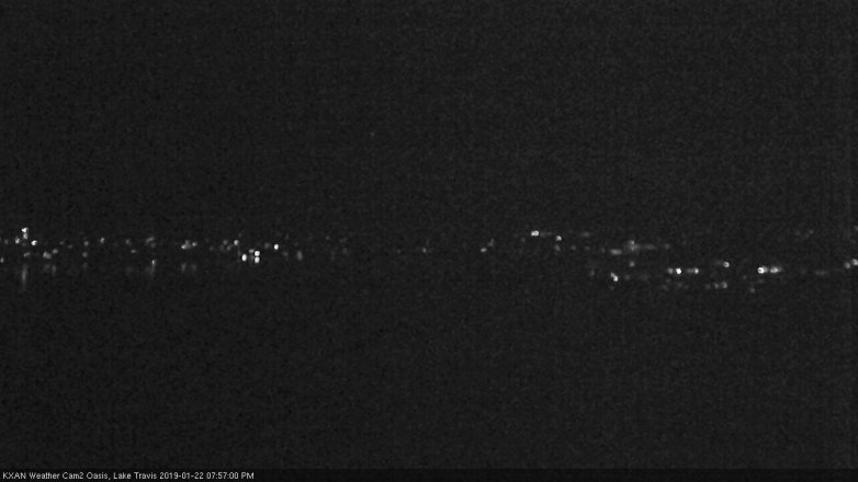 Lake Travis webcam, January 22, 2019 7:00 PM CT