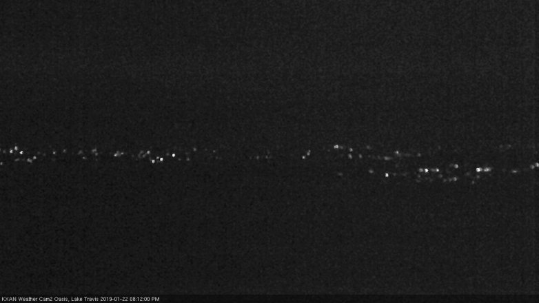 Lake Travis webcam, January 22, 2019 7:15 PM CT