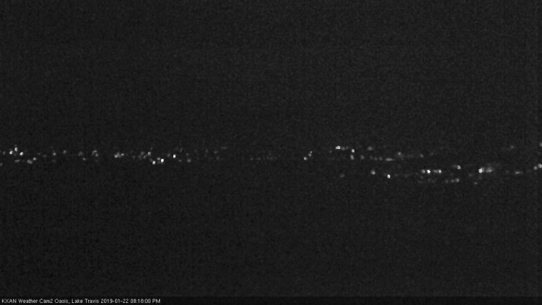 Lake Travis webcam, January 22, 2019 7:20 PM CT