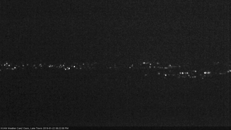 Lake Travis webcam, January 22, 2019 7:25 PM CT