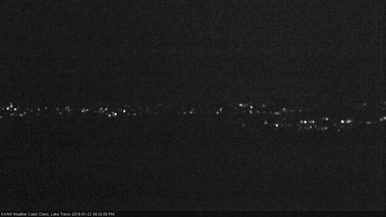 Lake Travis webcam, January 22, 2019 7:35 PM CT