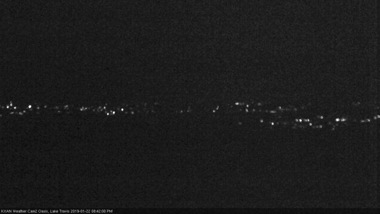 Lake Travis webcam, January 22, 2019 7:45 PM CT