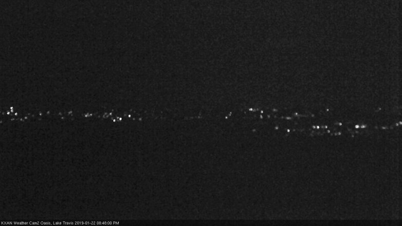 Lake Travis webcam, January 22, 2019 7:50 PM CT