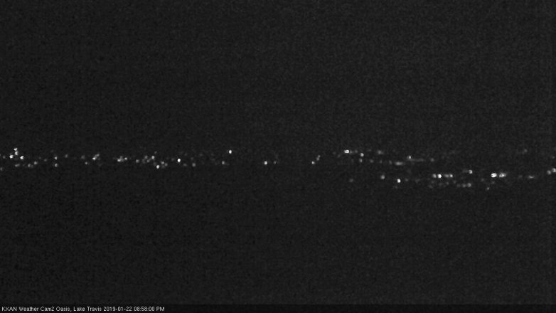 Lake Travis webcam, January 22, 2019 8:00 PM CT