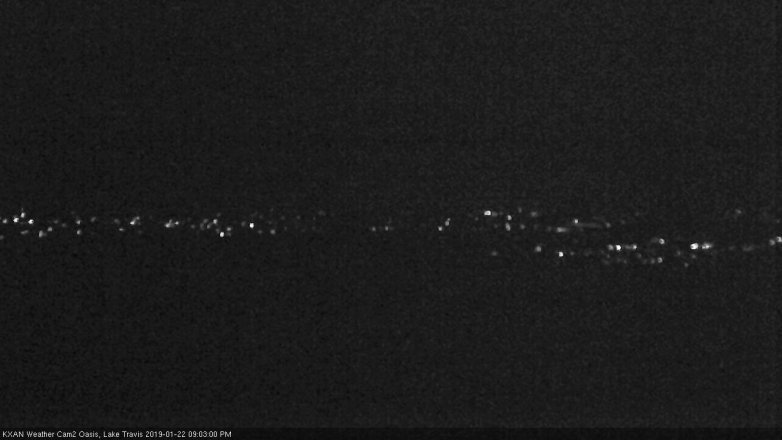 Lake Travis webcam, January 22, 2019 8:05 PM CT