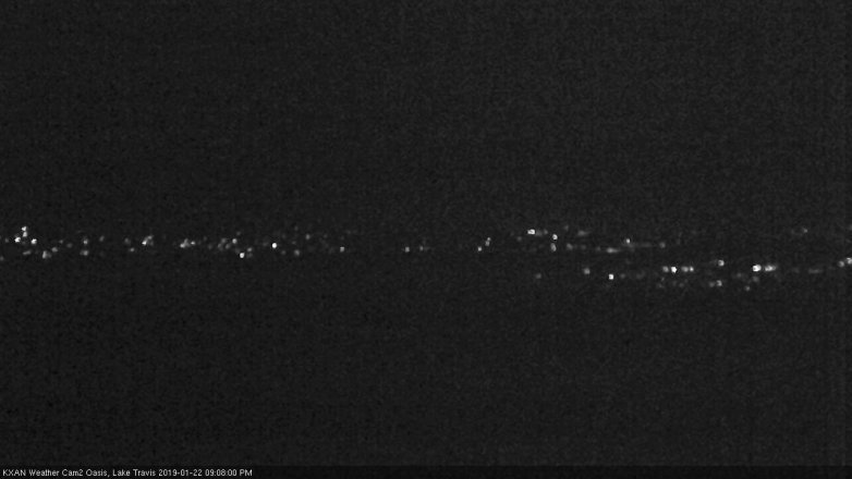 Lake Travis webcam, January 22, 2019 8:10 PM CT