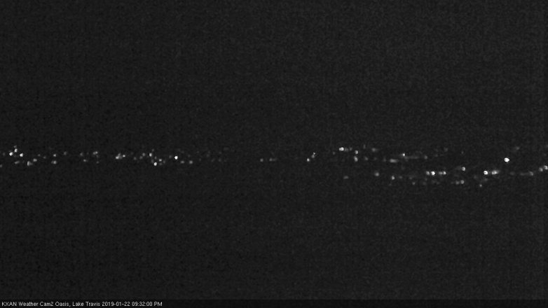 Lake Travis webcam, January 22, 2019 8:35 PM CT