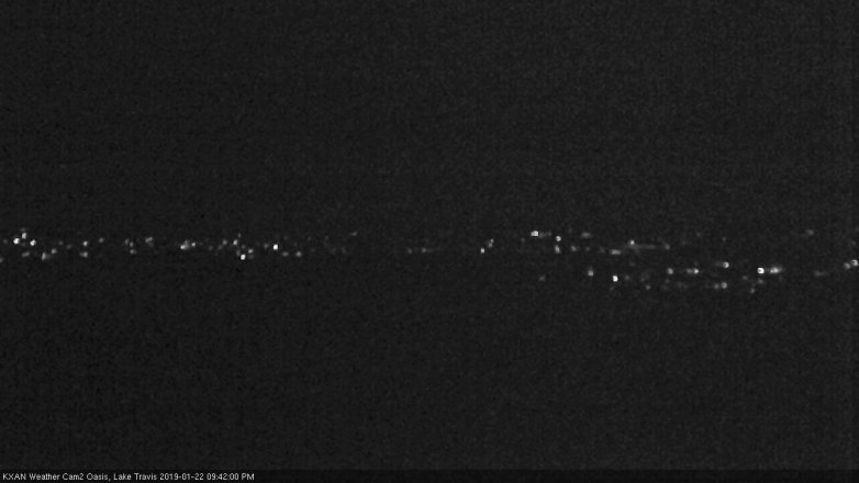 Lake Travis webcam, January 22, 2019 8:45 PM CT