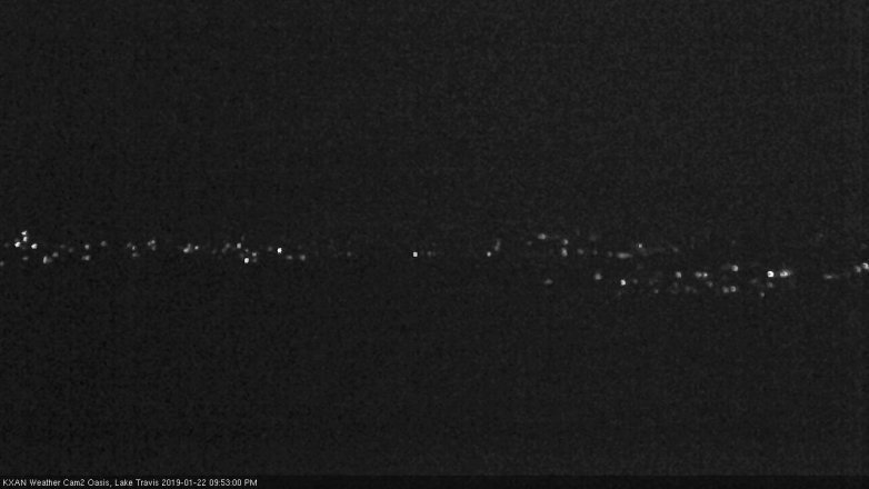 Lake Travis webcam, January 22, 2019 8:55 PM CT