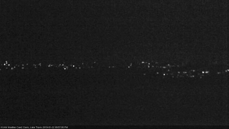 Lake Travis webcam, January 22, 2019 9:00 PM CT