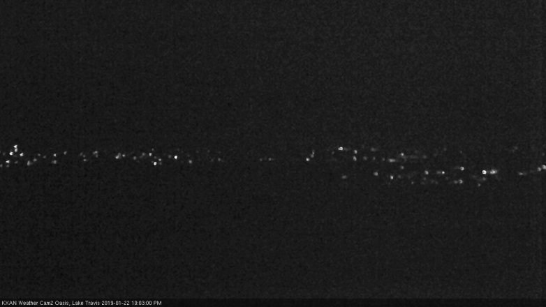 Lake Travis webcam, January 22, 2019 9:05 PM CT