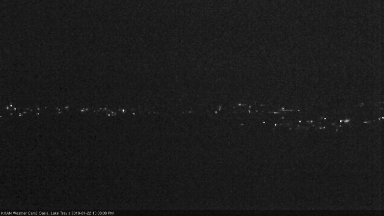 Lake Travis webcam, January 22, 2019 9:10 PM CT