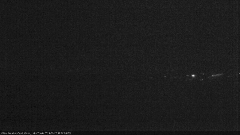 Lake Travis webcam, January 22, 2019 9:25 PM CT