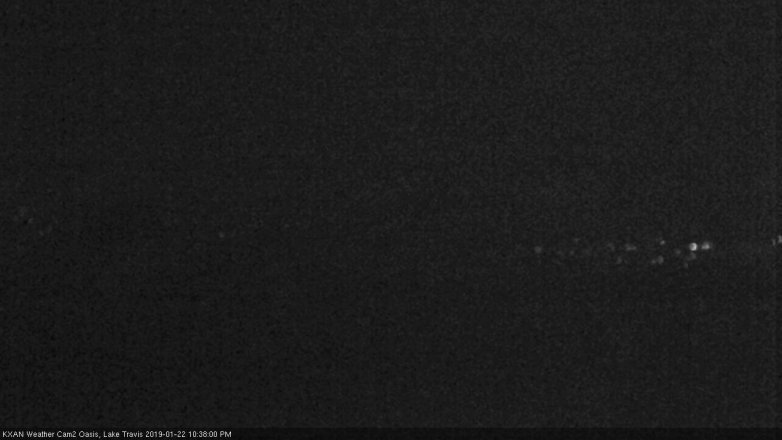 Lake Travis webcam, January 22, 2019 9:40 PM CT