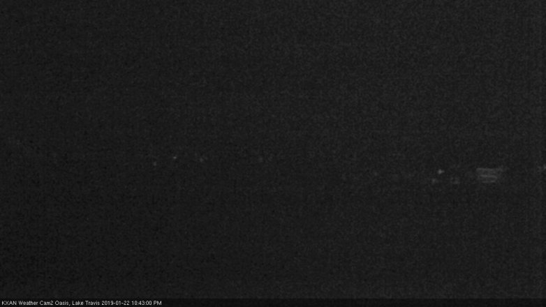 Lake Travis webcam, January 22, 2019 9:45 PM CT