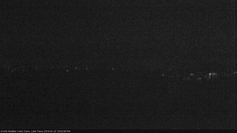 Lake Travis webcam, January 22, 2019 9:55 PM CT
