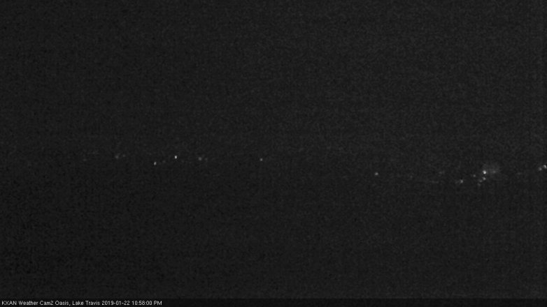 Lake Travis webcam, January 22, 2019 10:00 PM CT