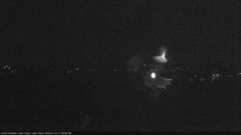 Lake Travis webcam, January 22, 2019 10:40 PM CT