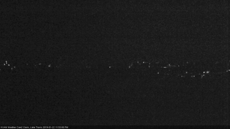Lake Travis webcam, January 22, 2019 10:55 PM CT
