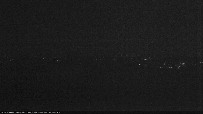 Lake Travis webcam, January 22, 2019 11:10 PM CT