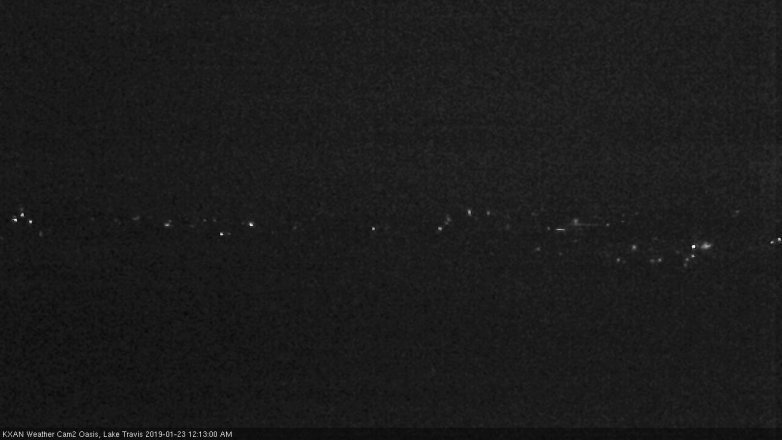 Lake Travis webcam, January 22, 2019 11:15 PM CT