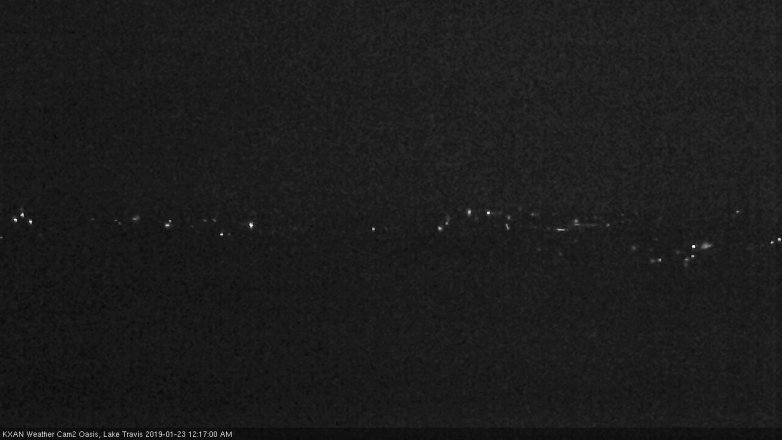 Lake Travis webcam, January 22, 2019 11:20 PM CT