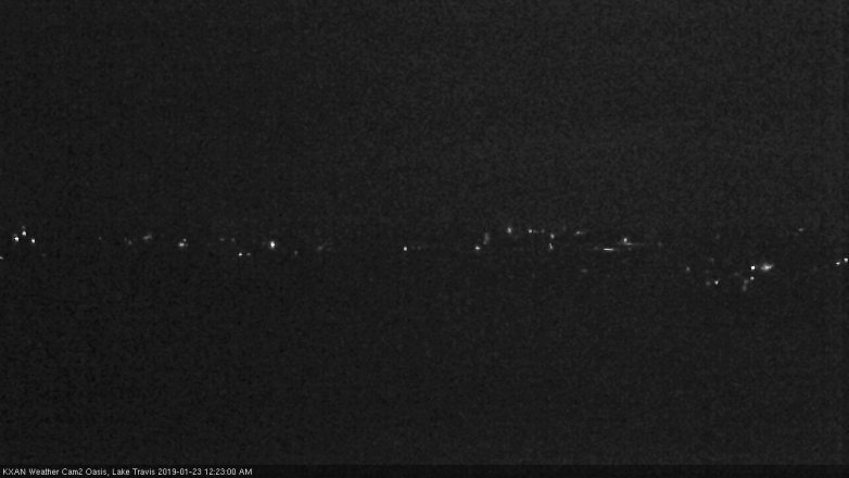 Lake Travis webcam, January 22, 2019 11:25 PM CT