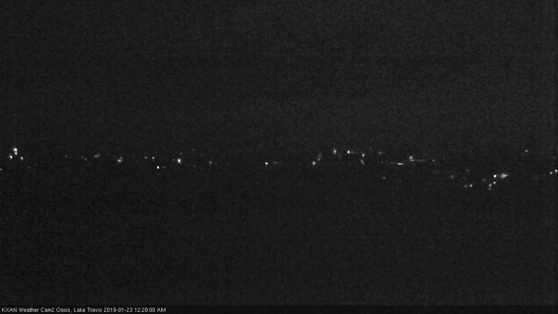 Lake Travis webcam, January 22, 2019 11:30 PM CT