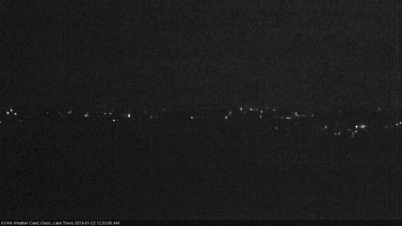 Lake Travis webcam, January 22, 2019 11:35 PM CT